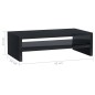 Supporto per Schermo Nero Lucido 42x24x13 cm in Truciolato Supporto per Schermo Nero Lucido 42x24x13 cm in Truciolato
