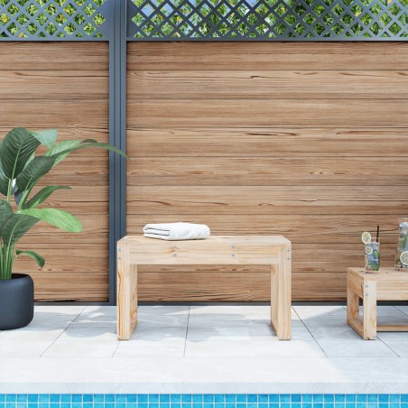 vidaXL Panca da Giardino 80x38x45 cm in Legno Massello di Pino