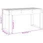 vidaXL Panca da Giardino 80x38x45 cm in Legno Massello di Pino vidaXL Panca da Giardino 80x38x45 cm in Legno Massello di Pino