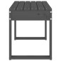 vidaXL Panca da Giardino Grigia 80x38x45 cm Legno Massello di Pino vidaXL Panca da Giardino Grigia 80x38x45 cm Legno Massello di Pino