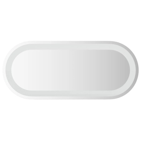 vidaXL Specchio da Bagno LED 70x30 cm Ovale