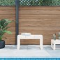 vidaXL Panca da Giardino Bianca 80x38x45 cm Legno Massello di Pino vidaXL Panca da Giardino Bianca 80x38x45 cm Legno Massello di Pino