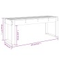 vidaXL Panca da Giardino 110x38x45 cm in Legno Massello di Douglas vidaXL Panca da Giardino 110x38x45 cm in Legno Massello di Douglas