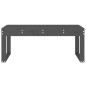 vidaXL Panca da Giardino Grigia 110x38x45 cm Legno Massello di Pino vidaXL Panca da Giardino Grigia 110x38x45 cm Legno Massello di Pino