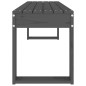 vidaXL Panca da Giardino Grigia 110x38x45 cm Legno Massello di Pino vidaXL Panca da Giardino Grigia 110x38x45 cm Legno Massello di Pino