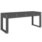 vidaXL Panca da Giardino Grigia 110x38x45 cm Legno Massello di Pino vidaXL Panca da Giardino Grigia 110x38x45 cm Legno Massello di Pino