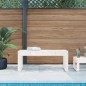 vidaXL Panca da Giardino Bianca 110x38x45 cm Legno Massello di Pino vidaXL Panca da Giardino Bianca 110x38x45 cm Legno Massello di Pino