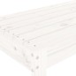 vidaXL Panca da Giardino Bianca 110x38x45 cm Legno Massello di Pino vidaXL Panca da Giardino Bianca 110x38x45 cm Legno Massello di Pino