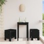 vidaXL Sgabelli da Giardino 2pz Neri 40x36x45cm Legno Massello di Pino vidaXL Sgabelli da Giardino 2pz Neri 40x36x45cm Legno Massello di Pino