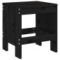 vidaXL Sgabelli da Giardino 2pz Neri 40x36x45cm Legno Massello di Pino vidaXL Sgabelli da Giardino 2pz Neri 40x36x45cm Legno Massello di Pino