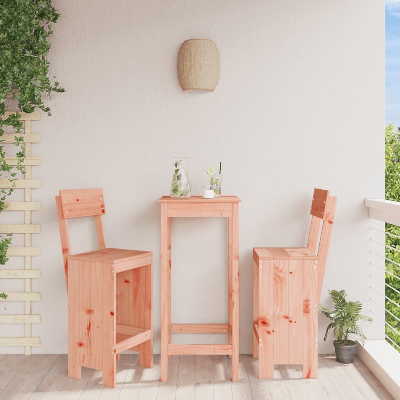 vidaXL Sgabelli da Bar 2 pz 40x48,5x115,5 cm Legno Massello di Douglas vidaXL Sgabelli da Bar 2 pz 40x48,5x115,5 cm Legno Massello di Douglas