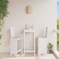 vidaXL Sgabelli da Bar 2pz Bianchi 40x42x120 cm Legno Massello Pino
