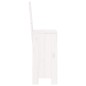 vidaXL Sgabelli da Bar 2pz Bianchi 40x42x120 cm Legno Massello Pino