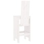 vidaXL Sgabelli da Bar 2pz Bianchi 40x42x120 cm Legno Massello Pino