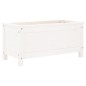 vidaXL Fioriera da Giardino Bianca 82,5x40x39cm Legno Massello di Pino vidaXL Fioriera da Giardino Bianca 82,5x40x39cm Legno Massello di Pino