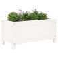 vidaXL Fioriera da Giardino Bianca 82,5x40x39cm Legno Massello di Pino vidaXL Fioriera da Giardino Bianca 82,5x40x39cm Legno Massello di Pino