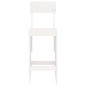 vidaXL Sgabelli da Bar 2pz Bianchi 40x48,5x115,5cm Legno Massello Pino vidaXL Sgabelli da Bar 2pz Bianchi 40x48,5x115,5cm Legno Massello Pino