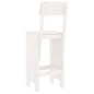 vidaXL Sgabelli da Bar 2pz Bianchi 40x48,5x115,5cm Legno Massello Pino vidaXL Sgabelli da Bar 2pz Bianchi 40x48,5x115,5cm Legno Massello Pino