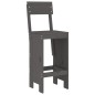 vidaXL Sgabelli da Bar 2pz Grigi 40x48,5x115,5 cm Legno Massello Pino vidaXL Sgabelli da Bar 2pz Grigi 40x48,5x115,5 cm Legno Massello Pino