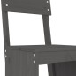 vidaXL Sgabelli da Bar 2pz Grigi 40x48,5x115,5 cm Legno Massello Pino vidaXL Sgabelli da Bar 2pz Grigi 40x48,5x115,5 cm Legno Massello Pino