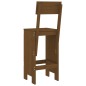 vidaXL Sgabelli da Bar 2pz Miele 40x48,5x115,5 cm Legno Massello Pino vidaXL Sgabelli da Bar 2pz Miele 40x48,5x115,5 cm Legno Massello Pino