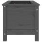 vidaXL Fioriera da Giardino Grigia 82,5x40x39cm Legno Massello di Pino vidaXL Fioriera da Giardino Grigia 82,5x40x39cm Legno Massello di Pino