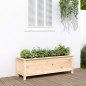 vidaXL Fioriera Rialzata da Giardino 119,5x40x39cm Legno Massello Pino vidaXL Fioriera Rialzata da Giardino 119,5x40x39cm Legno Massello Pino