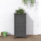 vidaXL Fioriera da Giardino Grigia 40x40x78 cm Legno Massello di Pino vidaXL Fioriera da Giardino Grigia 40x40x78 cm Legno Massello di Pino