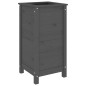 vidaXL Fioriera da Giardino Grigia 40x40x78 cm Legno Massello di Pino vidaXL Fioriera da Giardino Grigia 40x40x78 cm Legno Massello di Pino