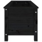 vidaXL Fioriera Rialzata Giardino Nera 119,5x40x39 cm Massello Pino vidaXL Fioriera Rialzata Giardino Nera 119,5x40x39 cm Massello Pino