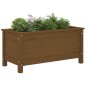 vidaXL Fioriera da Giardino Miele 82,5x40x39 cm Legno Massello di Pino vidaXL Fioriera da Giardino Miele 82,5x40x39 cm Legno Massello di Pino