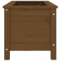 vidaXL Fioriera da Giardino Miele 82,5x40x39 cm Legno Massello di Pino vidaXL Fioriera da Giardino Miele 82,5x40x39 cm Legno Massello di Pino