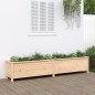 vidaXL Fioriera Rialzata da Giardino 199,5x40x39cm Legno Massello Pino vidaXL Fioriera Rialzata da Giardino 199,5x40x39cm Legno Massello Pino