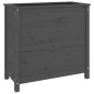 vidaXL Fioriera da Giardino Grigia 82,5x40x78cm Legno Massello di Pino vidaXL Fioriera da Giardino Grigia 82,5x40x78cm Legno Massello di Pino