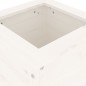 vidaXL Fioriera da Giardino Bianca 40x40x78 cm Legno Massello di Pino vidaXL Fioriera da Giardino Bianca 40x40x78 cm Legno Massello di Pino