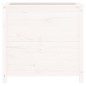 vidaXL Fioriera da Giardino Bianca 82,5x40x78cm Legno Massello di Pino vidaXL Fioriera da Giardino Bianca 82,5x40x78cm Legno Massello di Pino