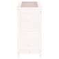 vidaXL Fioriera da Giardino Bianca 82,5x40x78cm Legno Massello di Pino vidaXL Fioriera da Giardino Bianca 82,5x40x78cm Legno Massello di Pino
