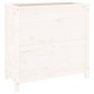 vidaXL Fioriera da Giardino Bianca 82,5x40x78cm Legno Massello di Pino vidaXL Fioriera da Giardino Bianca 82,5x40x78cm Legno Massello di Pino