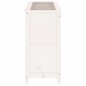 vidaXL Fioriera Rialzata Giardino Bianca 119,5x40x78 cm Massello Pino vidaXL Fioriera Rialzata Giardino Bianca 119,5x40x78 cm Massello Pino