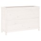vidaXL Fioriera Rialzata Giardino Bianca 119,5x40x78 cm Massello Pino vidaXL Fioriera Rialzata Giardino Bianca 119,5x40x78 cm Massello Pino