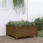 vidaXL Fioriera da Giardino Miele 82,5x82,5x39 cm Legno Massello Pino vidaXL Fioriera da Giardino Miele 82,5x82,5x39 cm Legno Massello Pino