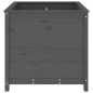 vidaXL Fioriera da Giardino Grigia 82,5x82,5x78cm Legno Massello Pino vidaXL Fioriera da Giardino Grigia 82,5x82,5x78cm Legno Massello Pino