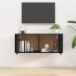 Mobile Porta TV a Parete Nero 100x34,5x40 cm Mobile Porta TV a Parete Nero 100x34,5x40 cm
