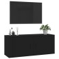 Mobile Porta TV a Parete Nero 100x34,5x40 cm Mobile Porta TV a Parete Nero 100x34,5x40 cm