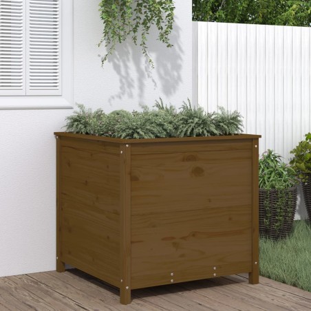 vidaXL Fioriera da Giardino Ambra 82,5x82,5x78 cm Legno Massello Pino