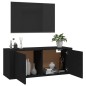 Mobile Porta TV a Parete Nero 100x34,5x40 cm Mobile Porta TV a Parete Nero 100x34,5x40 cm