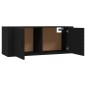 Mobile Porta TV a Parete Nero 100x34,5x40 cm Mobile Porta TV a Parete Nero 100x34,5x40 cm