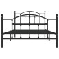 vidaXL Giroletto con Testiera e Pediera Metallo Nero 100x200 cm vidaXL Giroletto con Testiera e Pediera Metallo Nero 100x200 cm