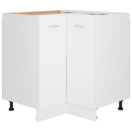 Armadio Angolare Bianco 75,5x75,5x80,5 cm in Legno Multistrato