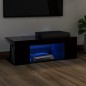 Mobile Porta TV con Luci LED Nero 90x39x30 cm Mobile Porta TV con Luci LED Nero 90x39x30 cm